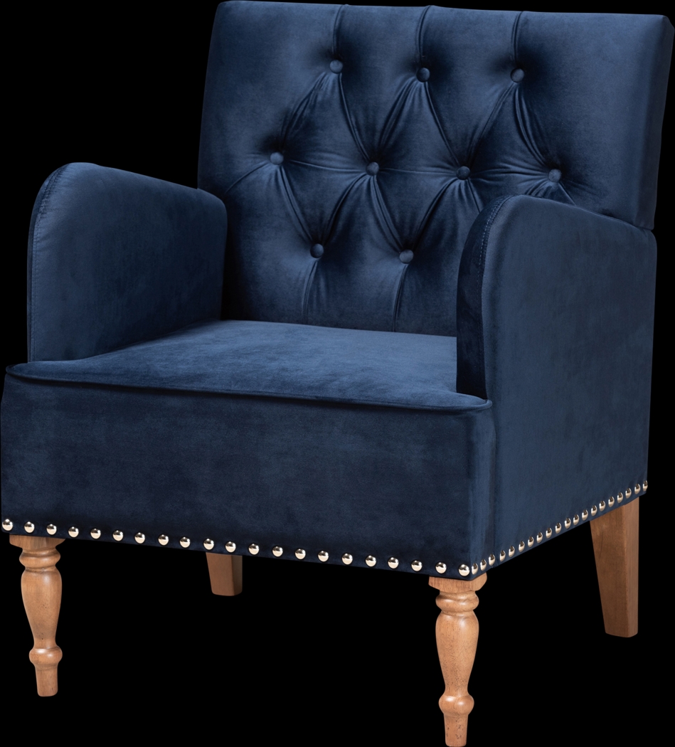 Corlandt Blue Accent Chair - Thumbnail - Image 1