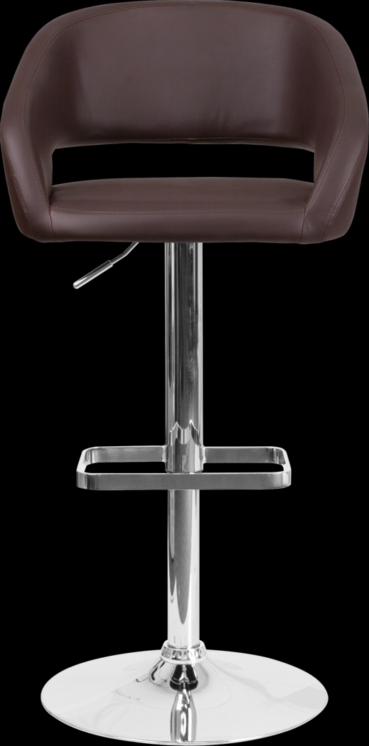 Corley Brown Ultrahyde Adjustable Swivel Barstool - Thumbnail - Image 2