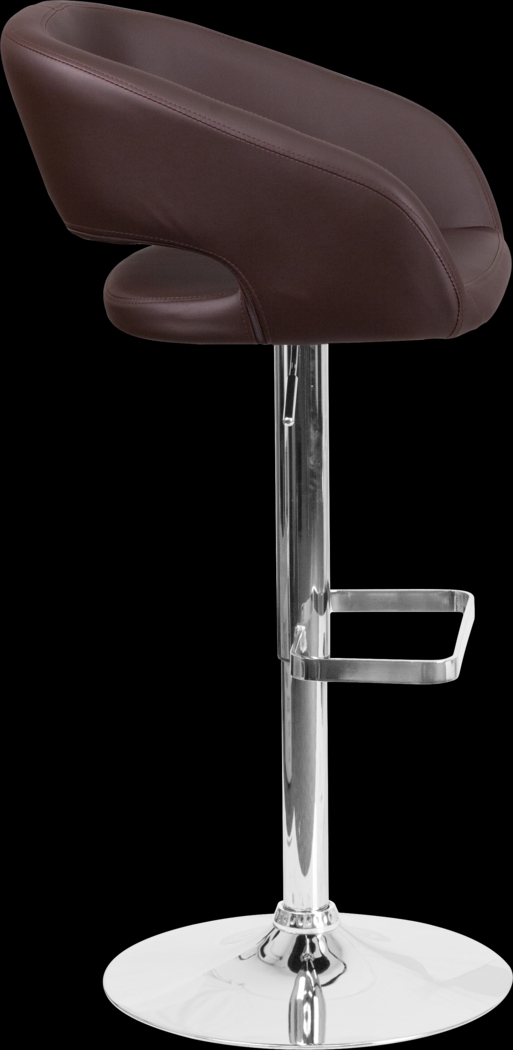 Corley Brown Ultrahyde Adjustable Swivel Barstool - Thumbnail - Image 3