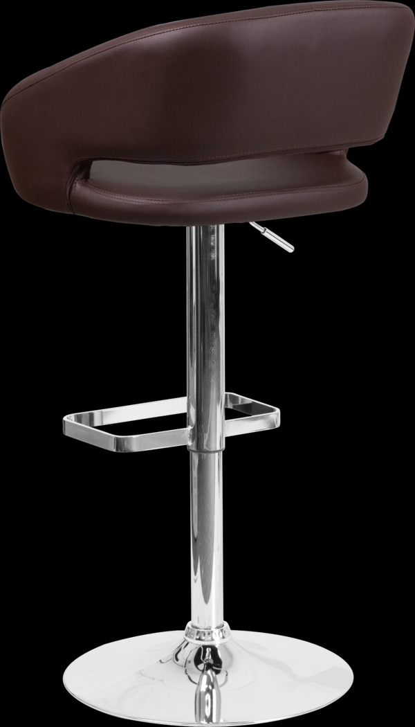 Corley Brown Ultrahyde Adjustable Swivel Barstool - Thumbnail - Image 4
