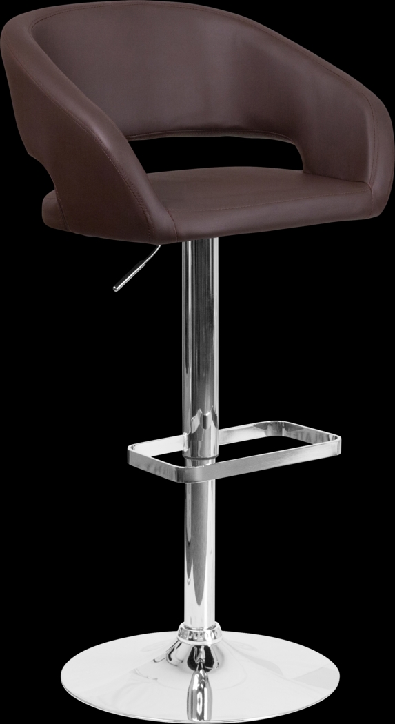 Corley Brown Ultrahyde Adjustable Swivel Barstool - Thumbnail - Image 1