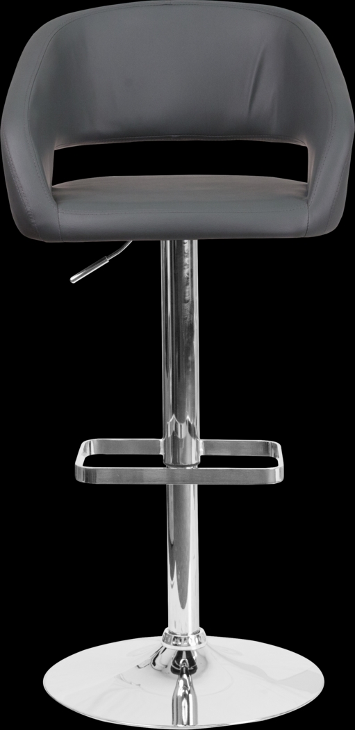 Corley Gray Ultrahyde Adjustable Swivel Barstool - Thumbnail - Image 2