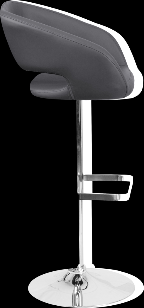 Corley Gray Ultrahyde Adjustable Swivel Barstool - Thumbnail - Image 3