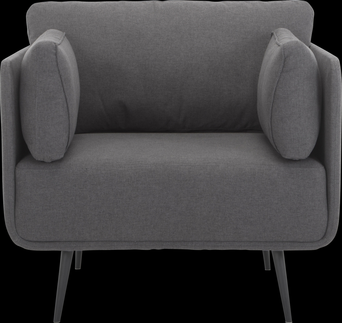Corliss Gray Accent Chair - Thumbnail - Image 2