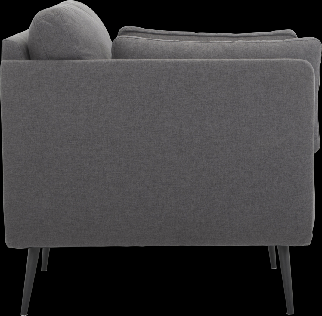 Corliss Gray Accent Chair - Thumbnail - Image 3