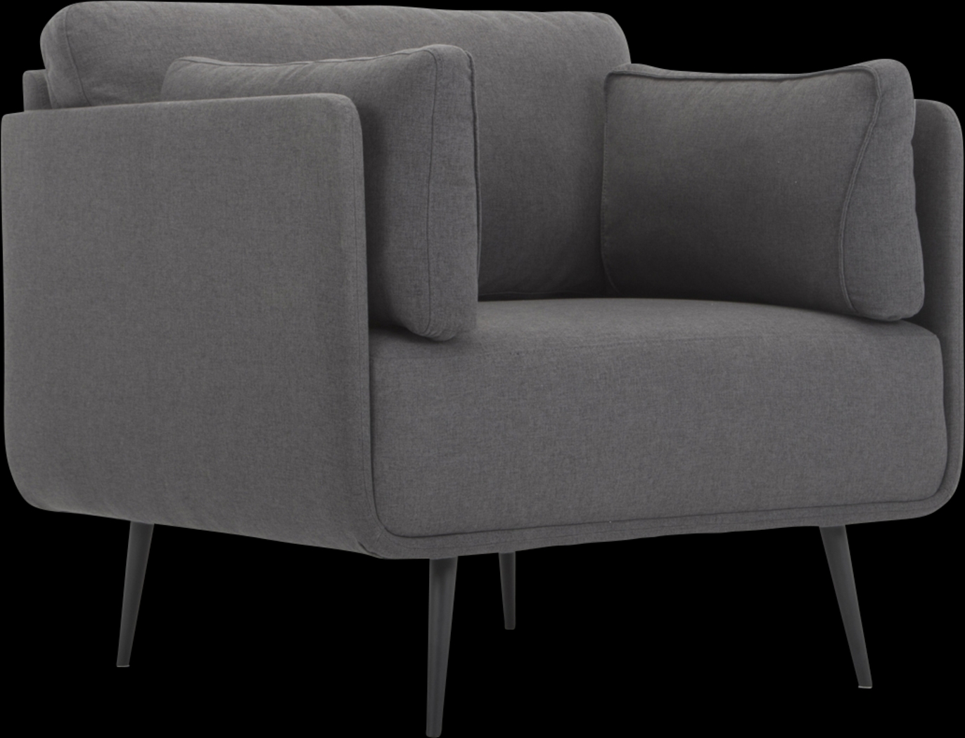 Corliss Gray Accent Chair - Thumbnail - Image 1