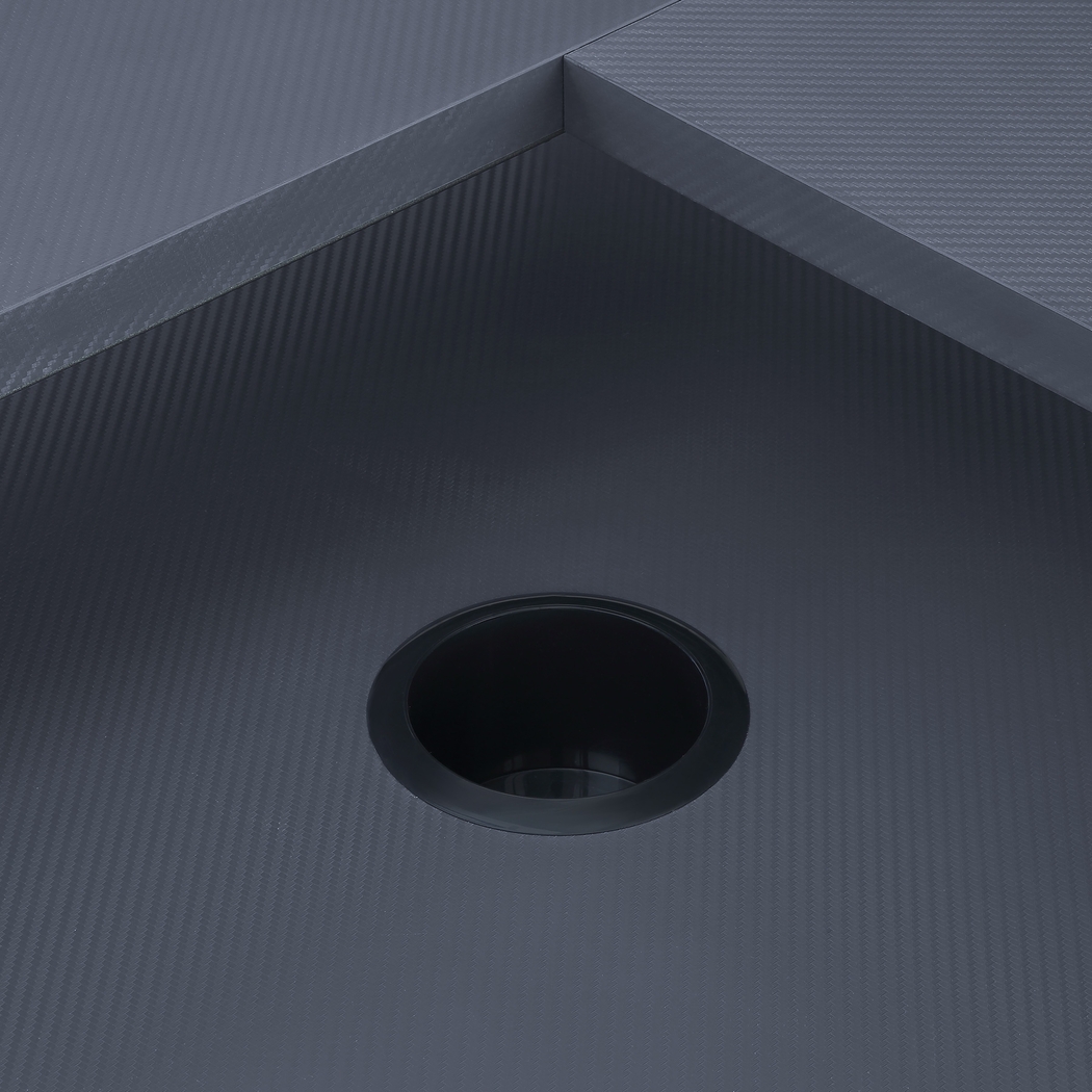 Cormack Gray L-Shaped Gaming Desk - Thumbnail - Image 6