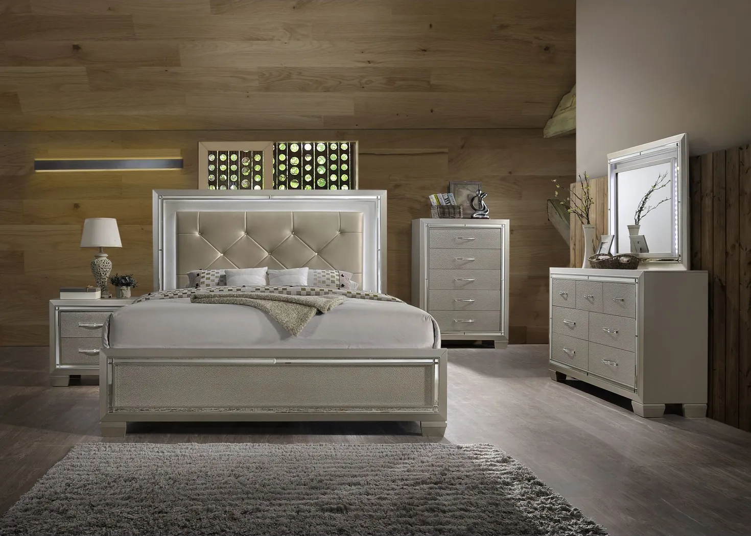 Cormick Beige Nightstand - Thumbnail - Image 2