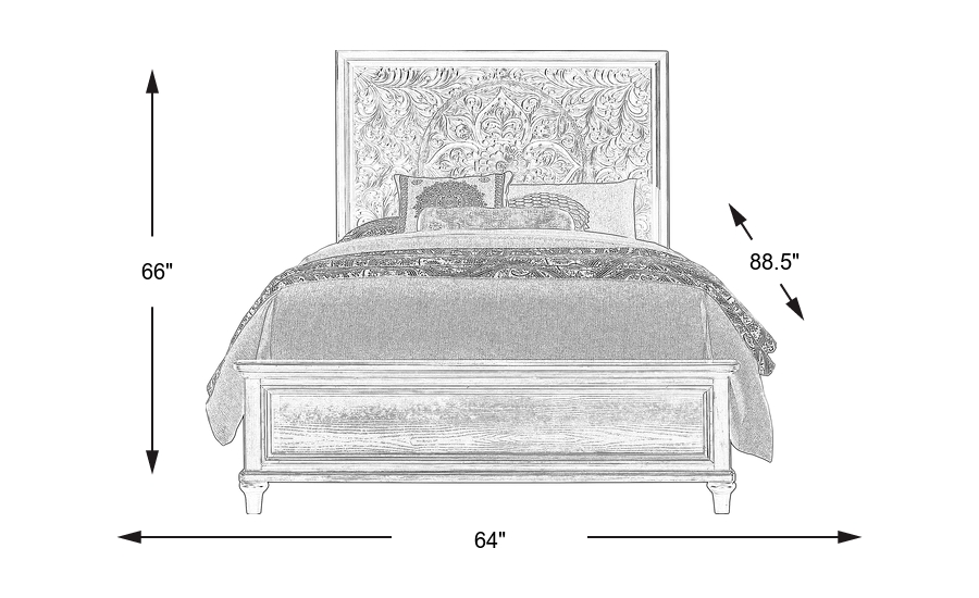 Dimension Image. Please refer to the Dimension Tab on this page for dimension details.