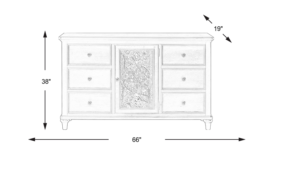 Dimension Image. Please refer to the Dimension Tab on this page for dimension details.