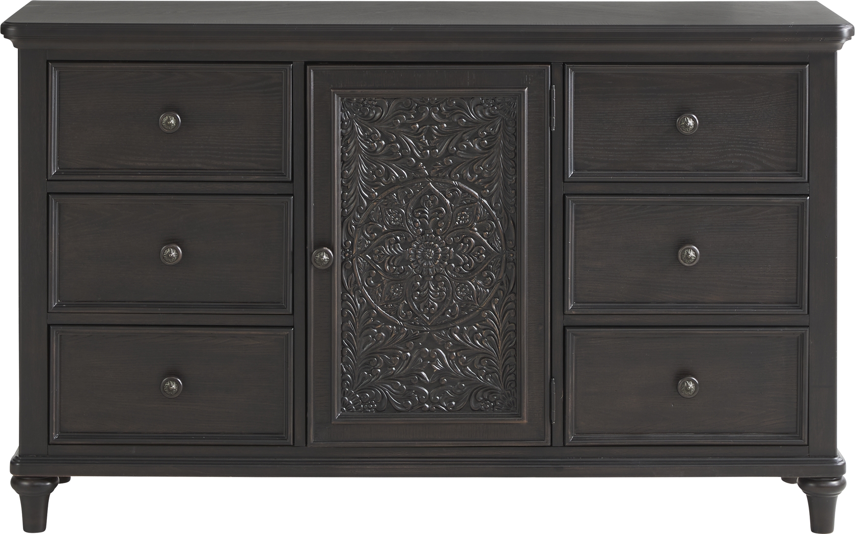Cornelia Black 5 Pc King Panel Bedroom - Thumbnail - Image 5