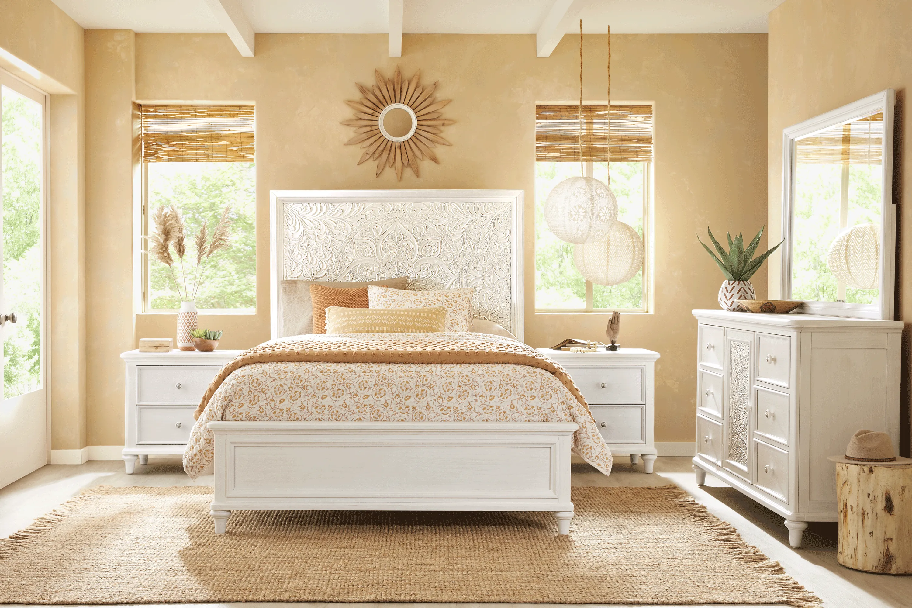 Cornelia White 6 Pc Queen Panel Bedroom - Thumbnail - Image 1