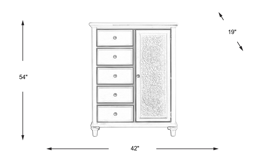 Dimension Image. Please refer to the Dimension Tab on this page for dimension details.
