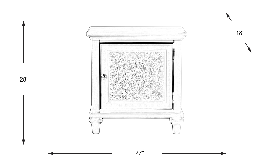 Dimension Image. Please refer to the Dimension Tab on this page for dimension details.