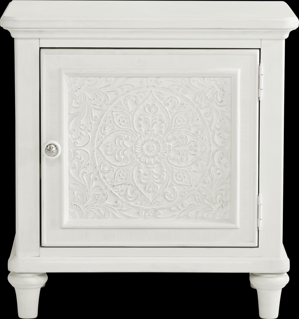 Cornelia White Door Nightstand - Thumbnail - Image 1