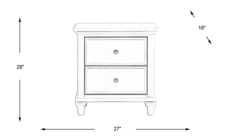 Dimension Image. Please refer to the Dimension Tab on this page for dimension details.