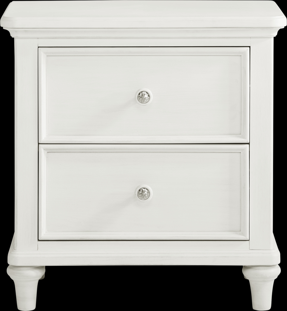 Cornelia White Drawer Nightstand - Thumbnail - Image 1