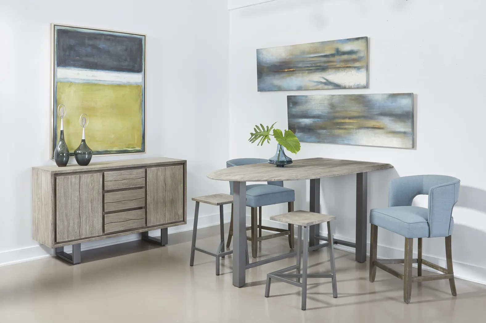 Cornelion Blue Counter Height Stool - Thumbnail - Image 5