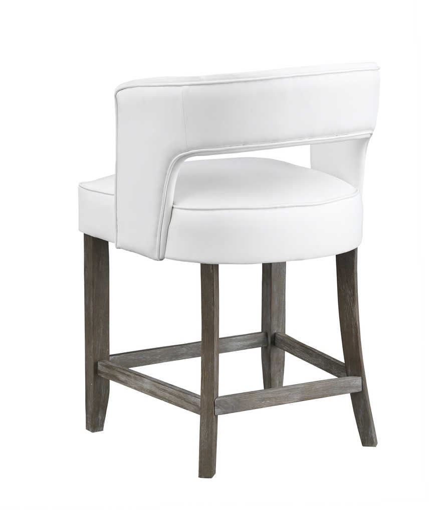 Cornelion White Counter Height Stool - Thumbnail - Image 3