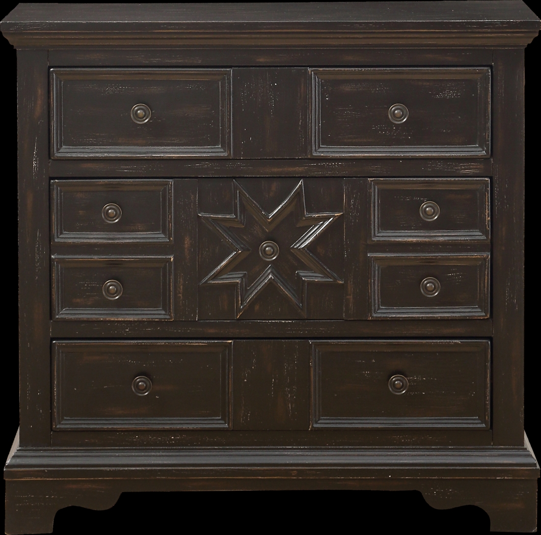 Cornice Black Accent Cabinet - Thumbnail - Image 2