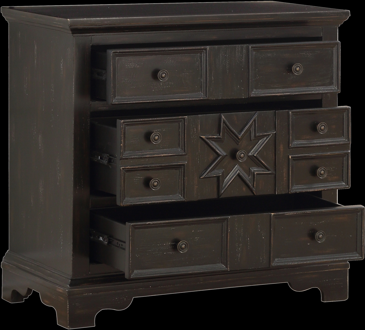 Cornice Black Accent Cabinet - Thumbnail - Image 3