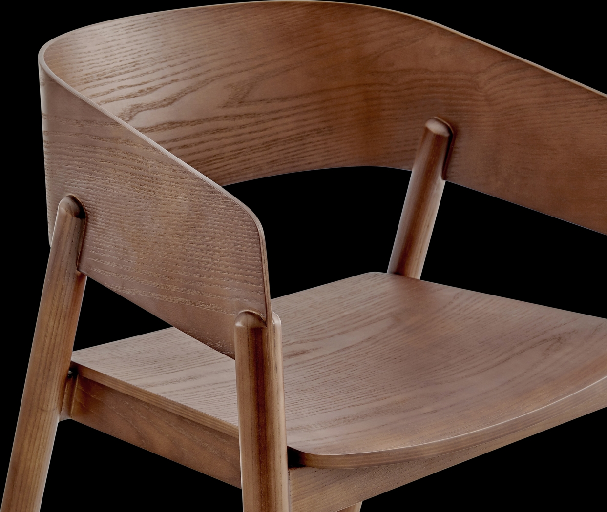 Cornudas Brown Arm Chair - Thumbnail - Image 3