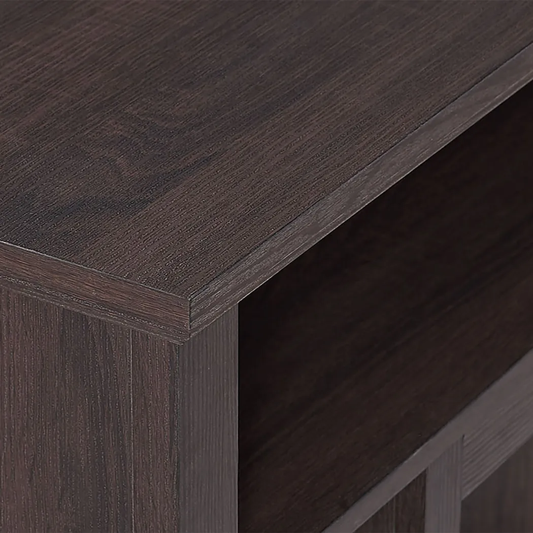 Corona Brown 44 in. Console with Electric Fireplace - Thumbnail - Image 4