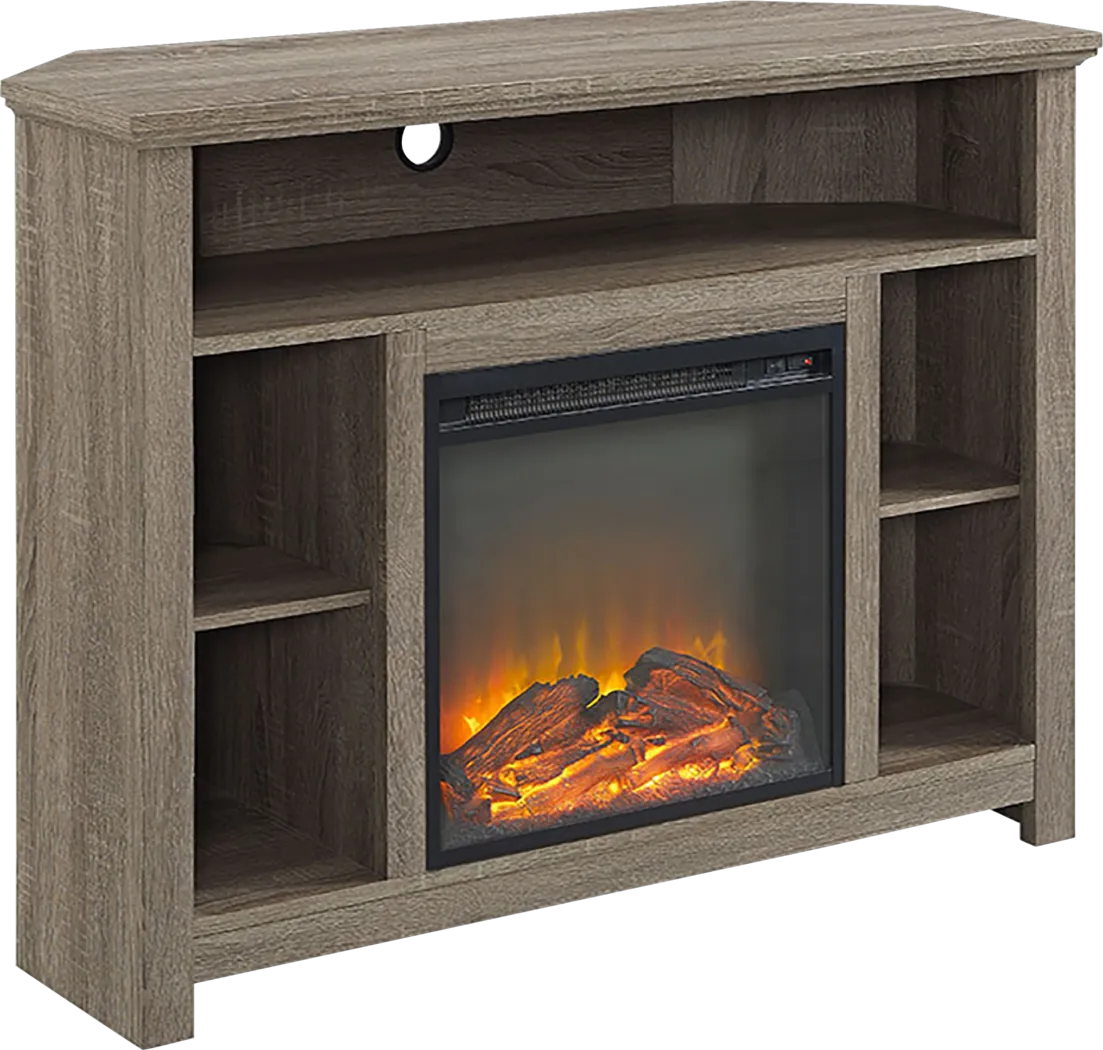 Corona Gray 44 in. Console with Electric Fireplace - Thumbnail - Image 2