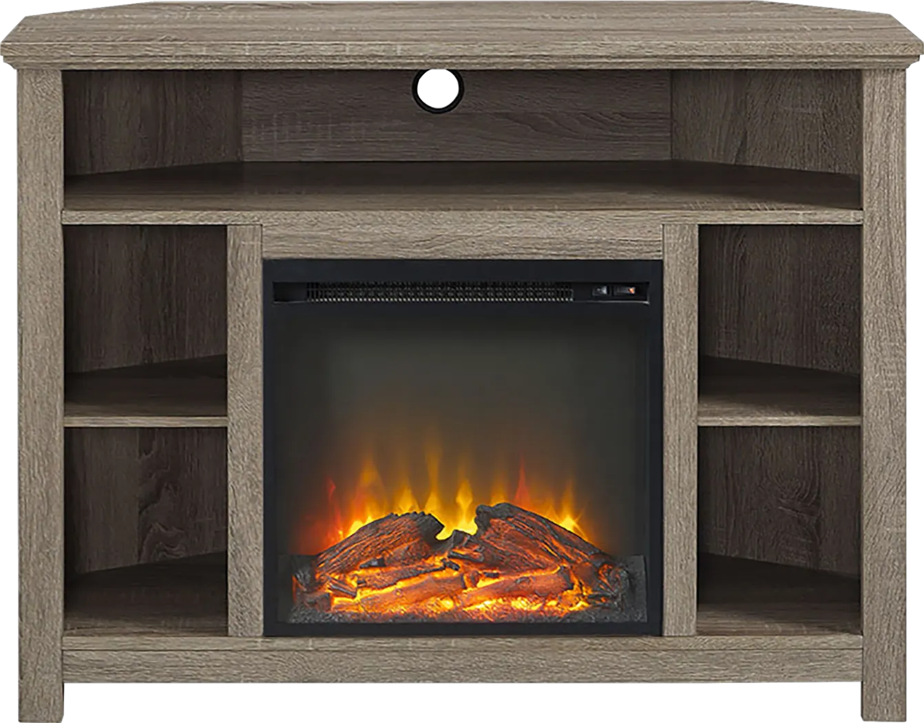 Corona Gray 44 in. Console with Electric Fireplace - Thumbnail - Image 1