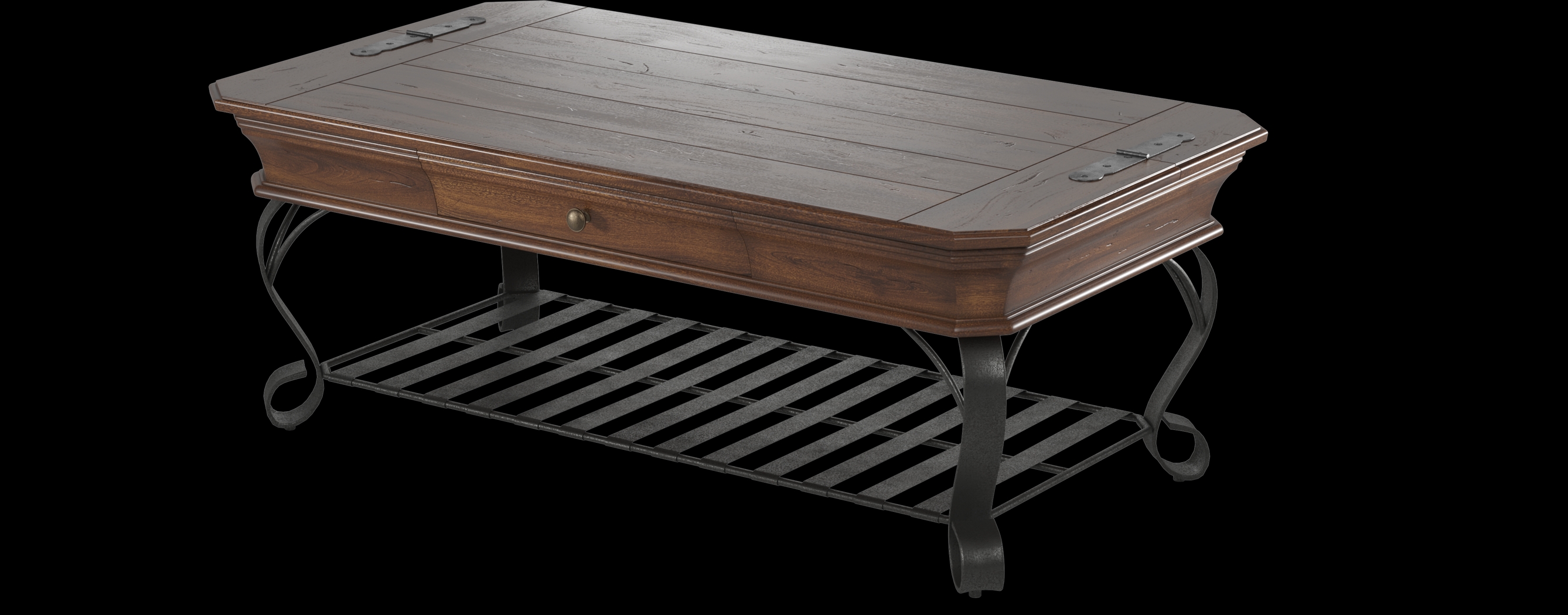 Coronado Bay Brown Cherry Cocktail Table - Thumbnail - Image 1