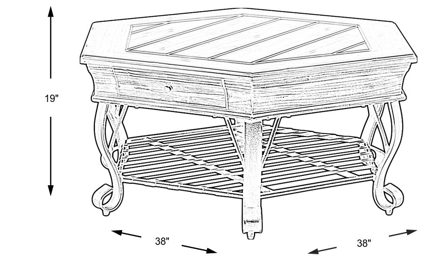 Dimension Image. Please refer to the Dimension Tab on this page for dimension details.