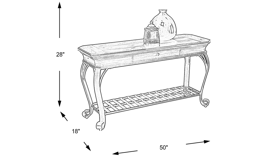 Dimension Image. Please refer to the Dimension Tab on this page for dimension details.