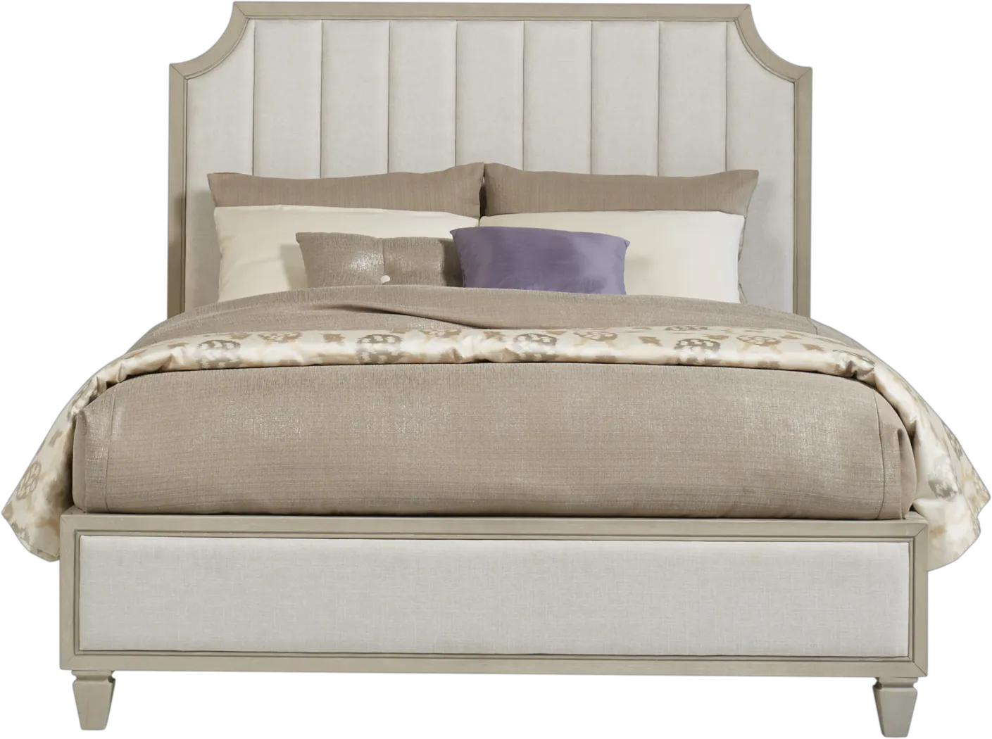 Coronado Gray 3 Pc King Upholstered Bed - Thumbnail - Image 1