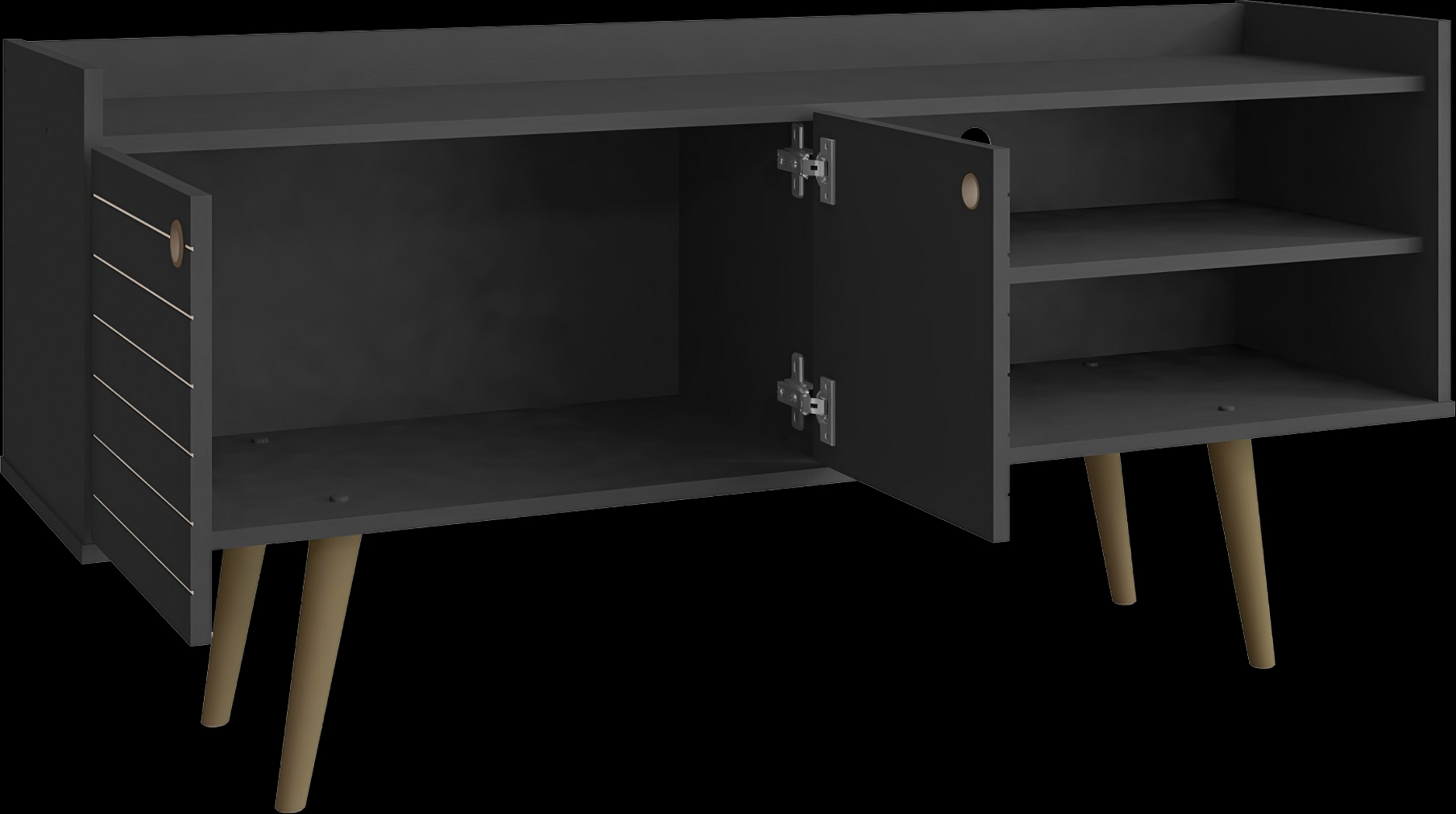 Corriedale Black 54 in. Console - Thumbnail - Image 4