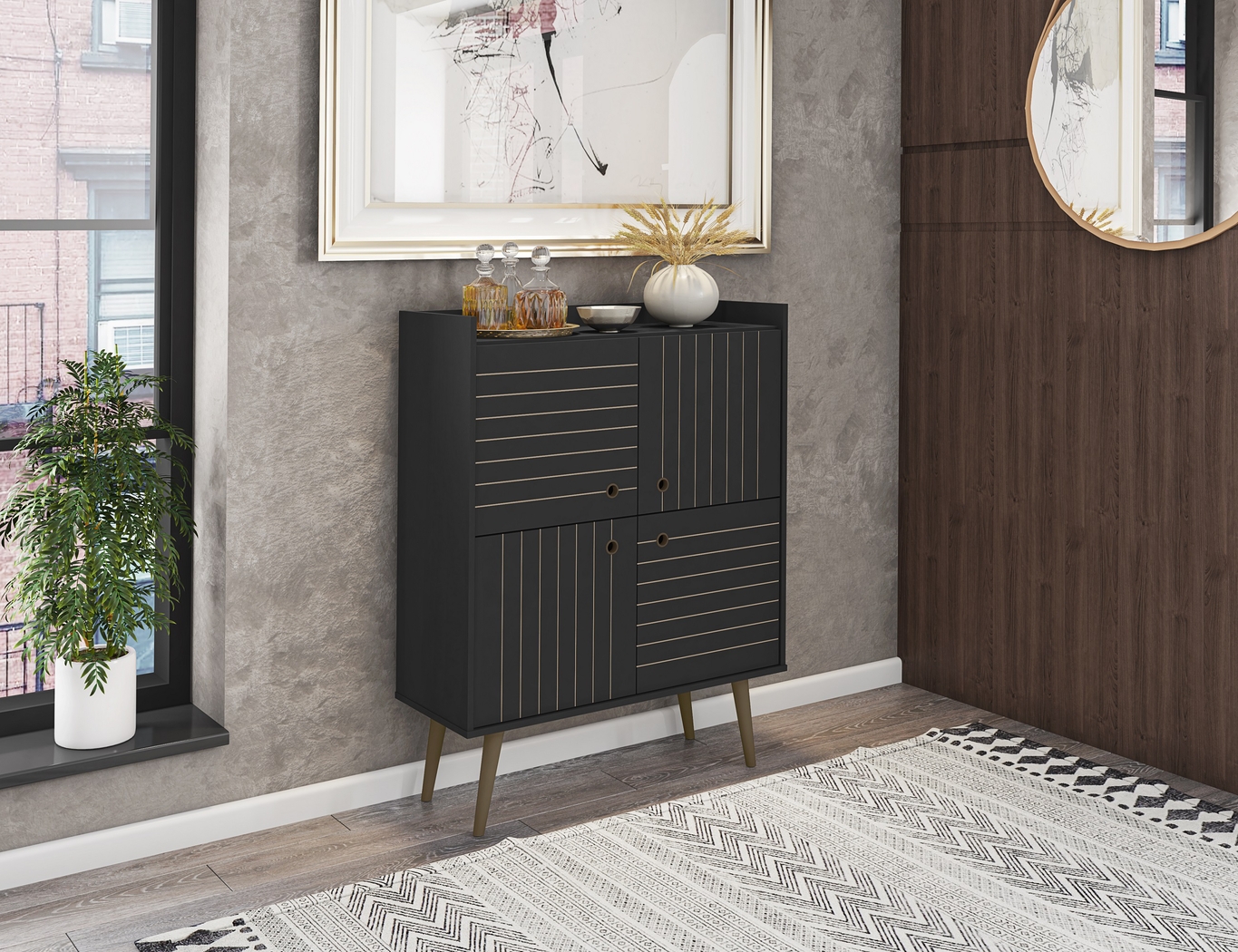 Corriedale Black Accent Cabinet - Thumbnail - Image 2