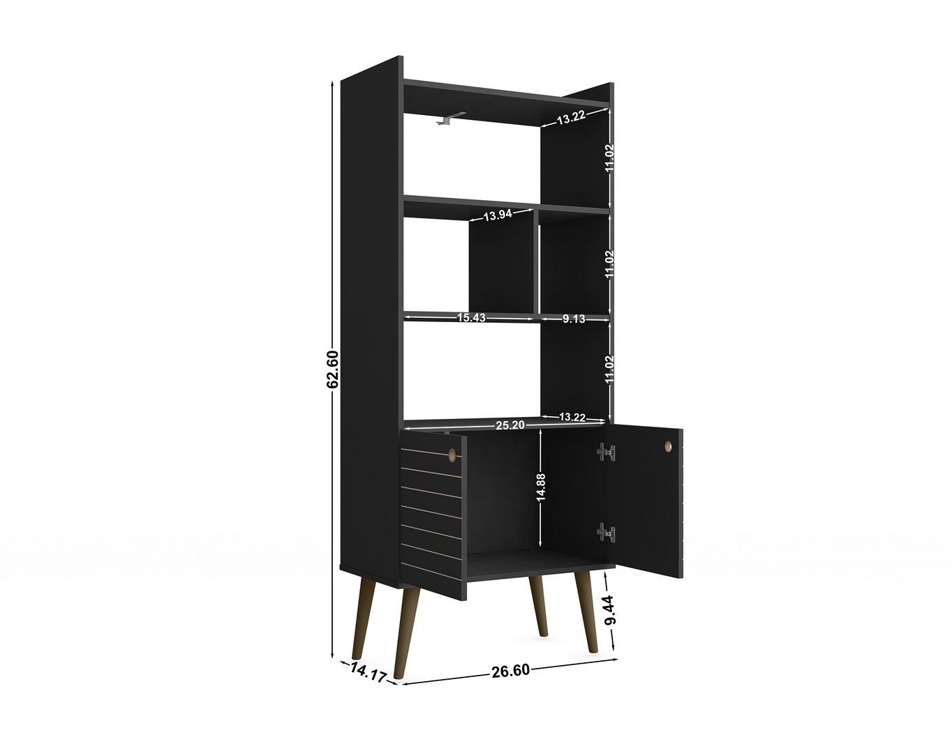 Corriedale Black Bookcase - Thumbnail - Image 6