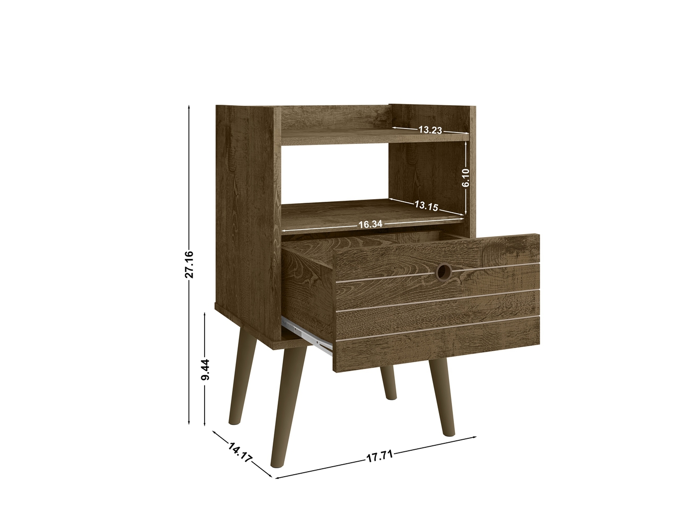 Corriedale Brown Nightstand - Thumbnail - Image 9