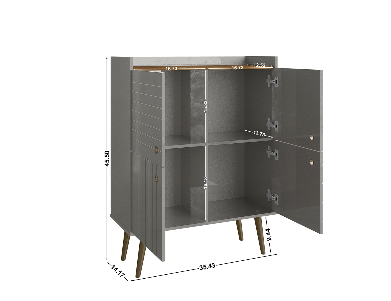Corriedale Gray Accent Cabinet - Thumbnail - Image 6
