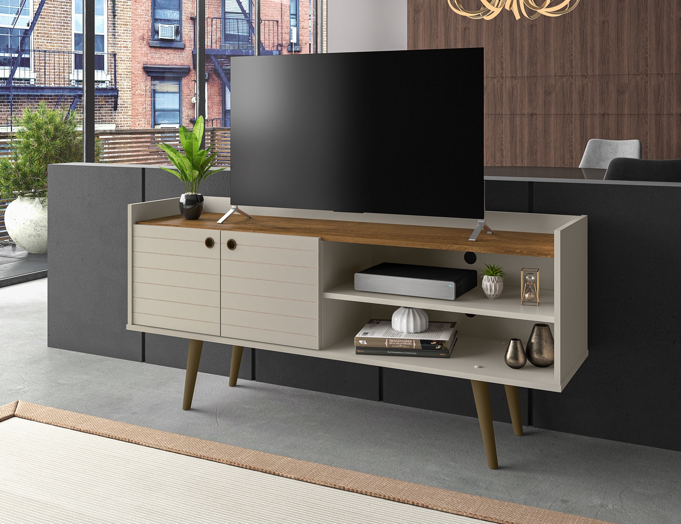 Corriedale Off-White 54 in. Console - Thumbnail - Image 2