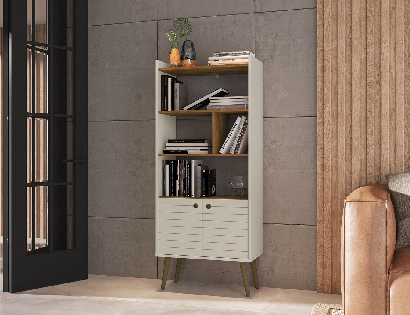 Corriedale Off-White Bookcase - Thumbnail - Image 2