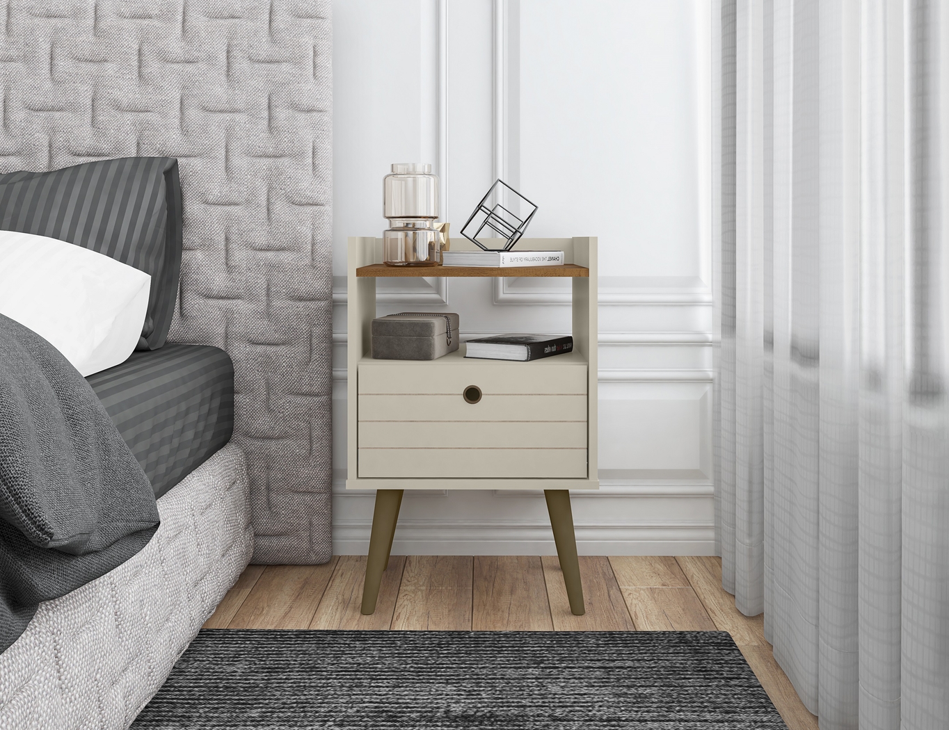 Corriedale Off-White Nightstand - Thumbnail - Image 2