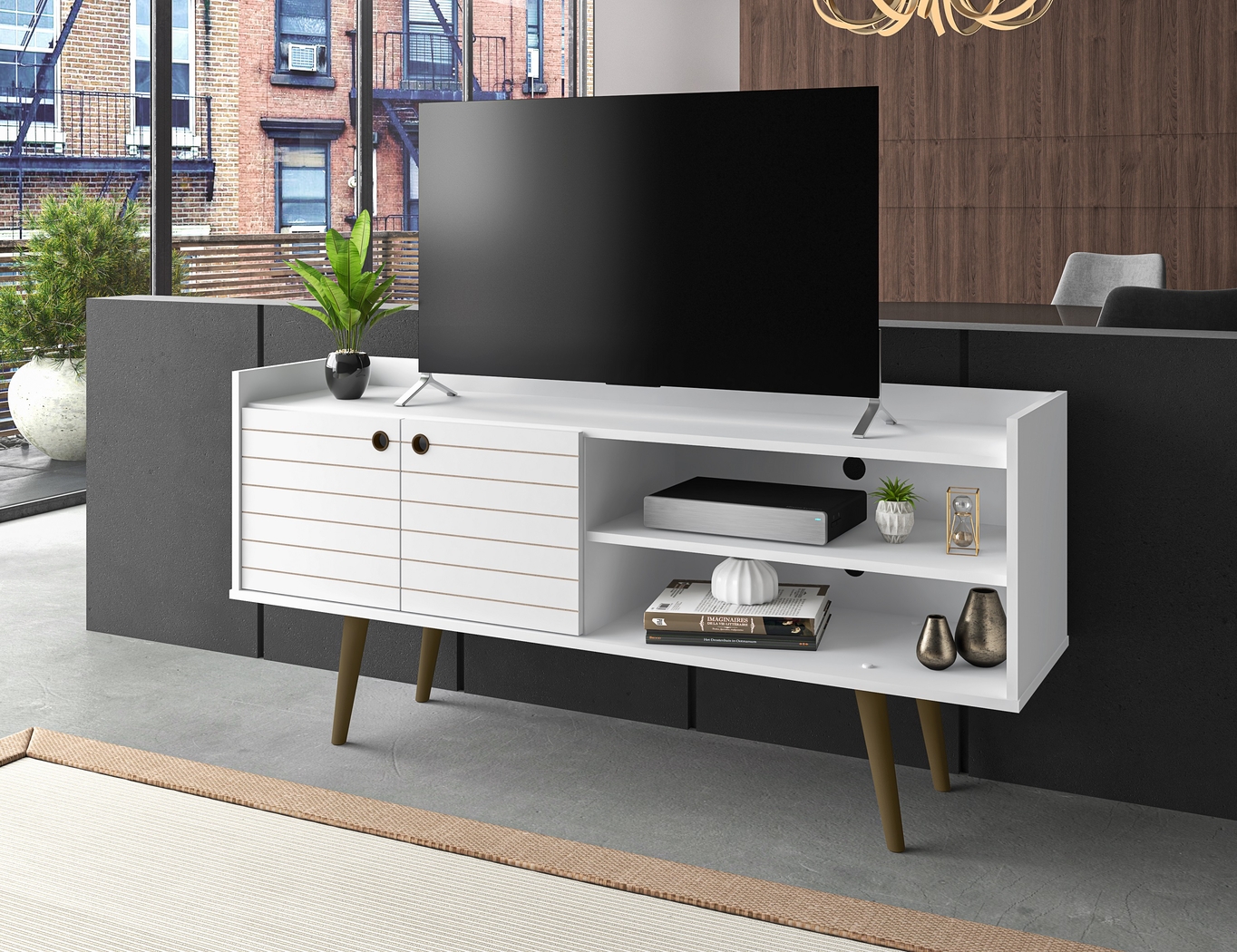 Corriedale White 54 in. Console - Thumbnail - Image 2