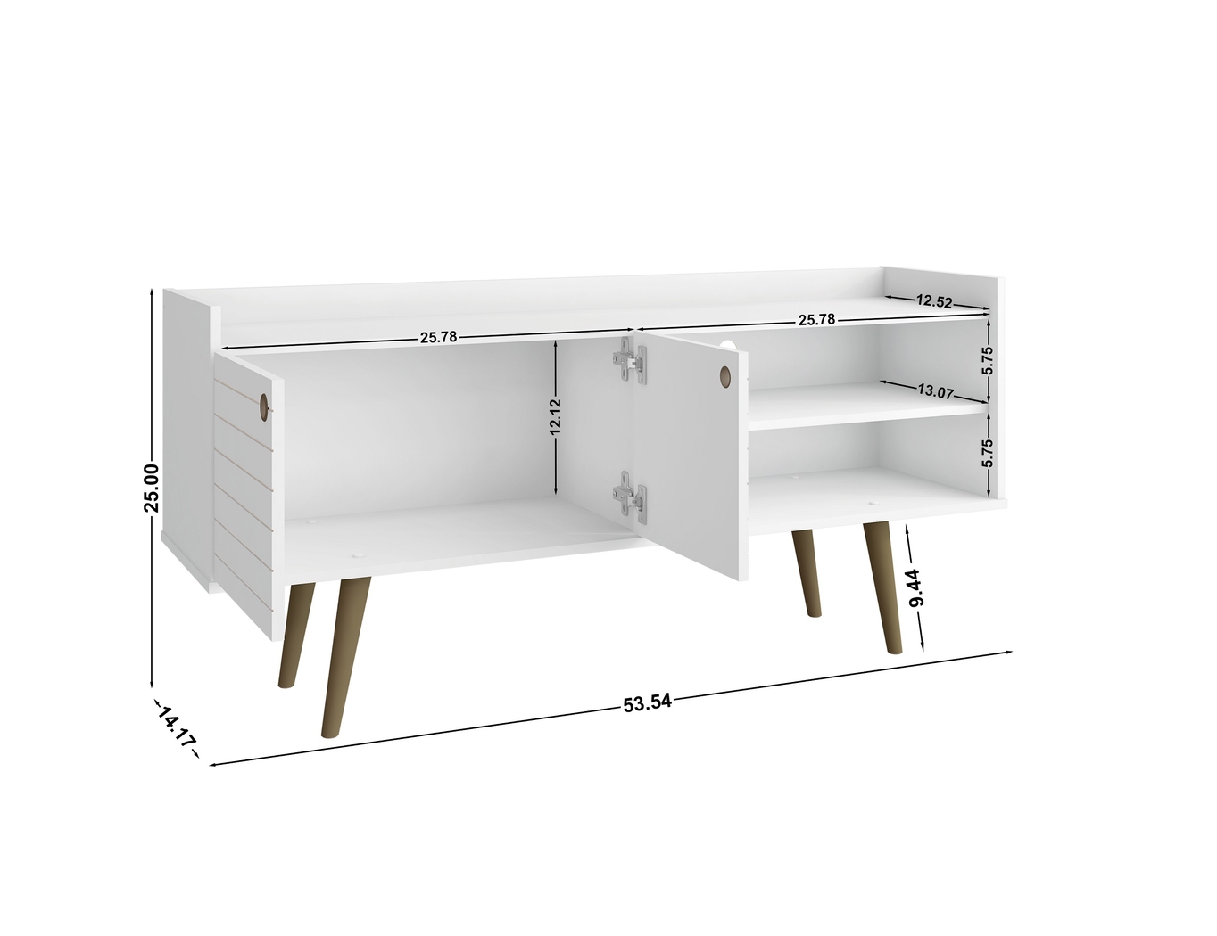 Corriedale White 54 in. Console - Thumbnail - Image 9