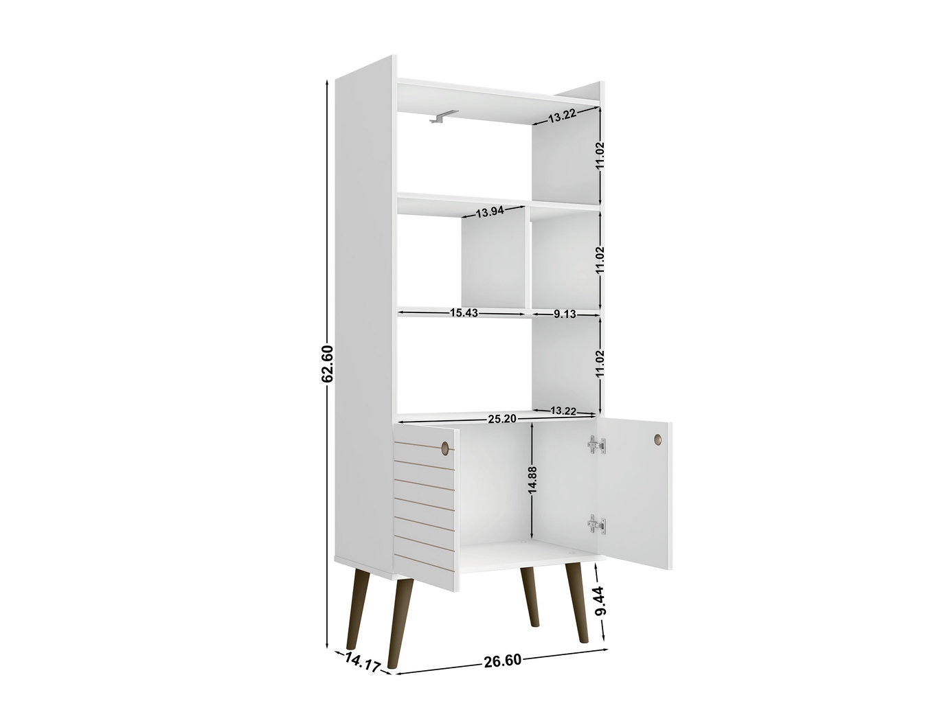 Corriedale White Bookcase - Thumbnail - Image 7