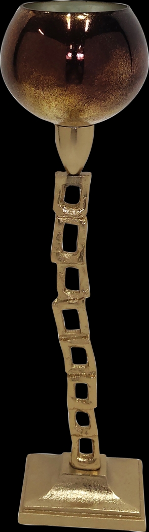 Corrienta Gold 18 in. Tealight Candle Holder - Thumbnail - Image 1