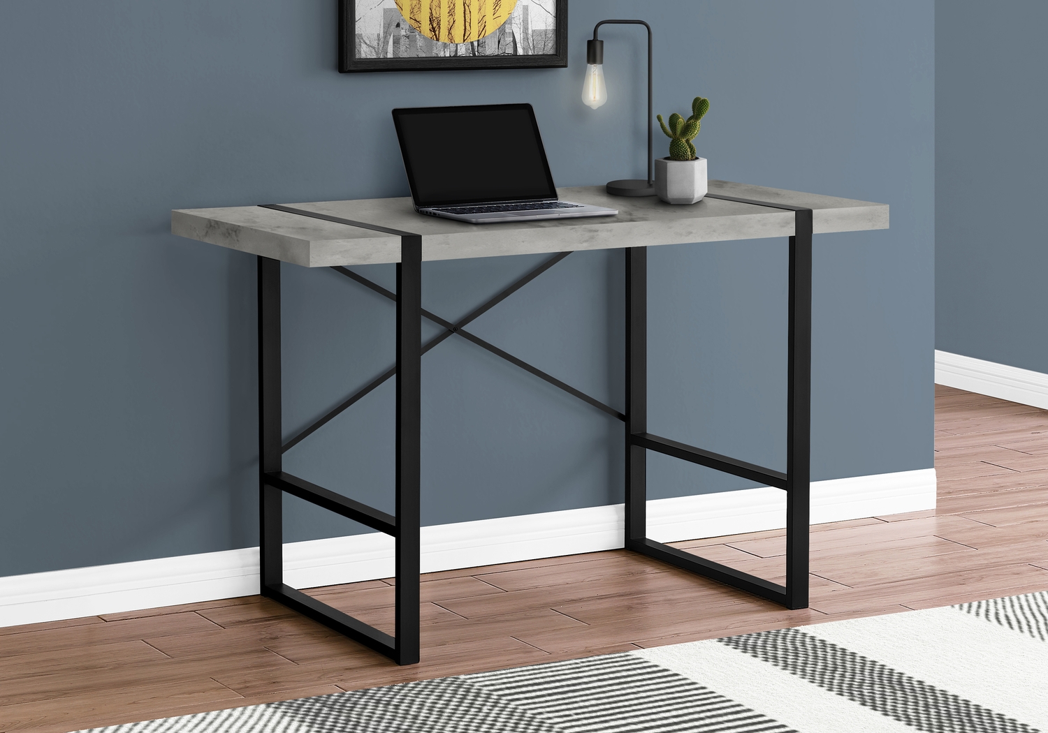 Corryville Gray Desk - Thumbnail - Image 2
