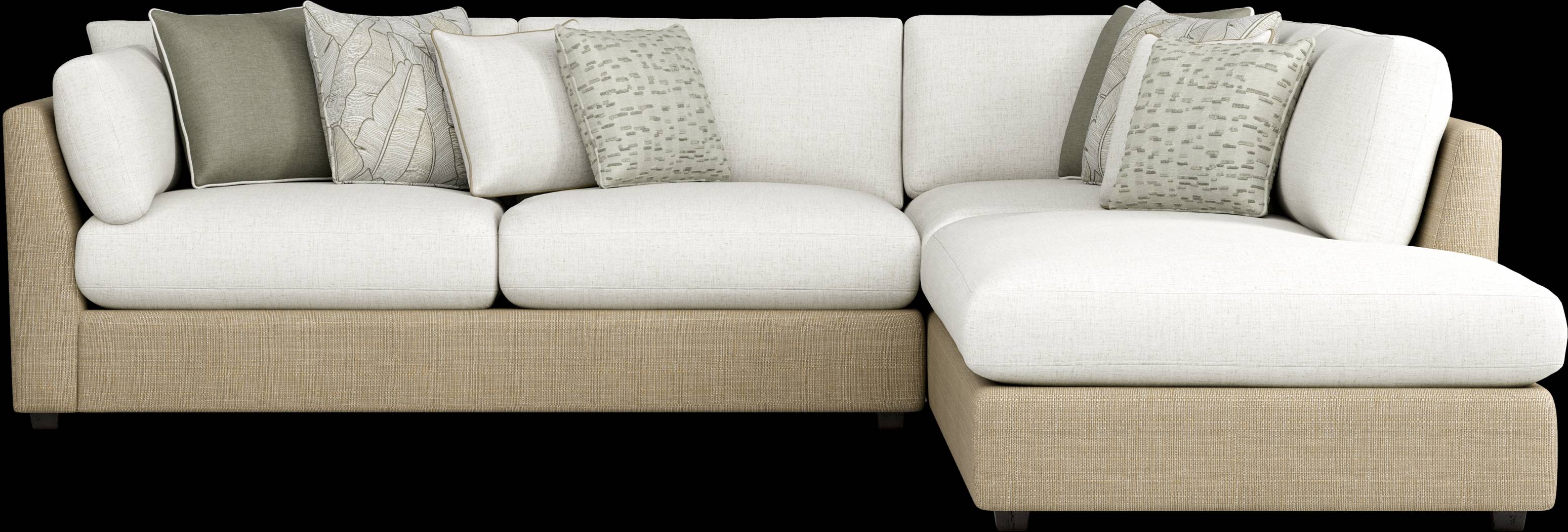 Corsica Beige 2 Pc Sectional - Thumbnail - Image 3