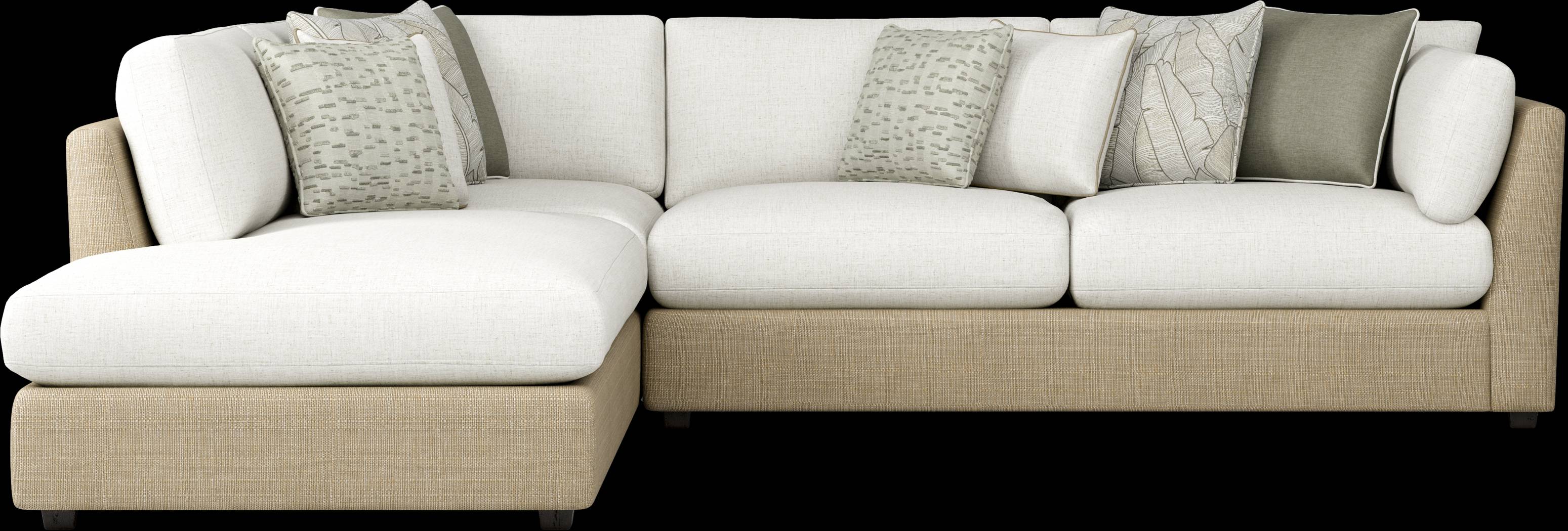 Corsica Beige 2 Pc Sectional - Thumbnail - Image 3