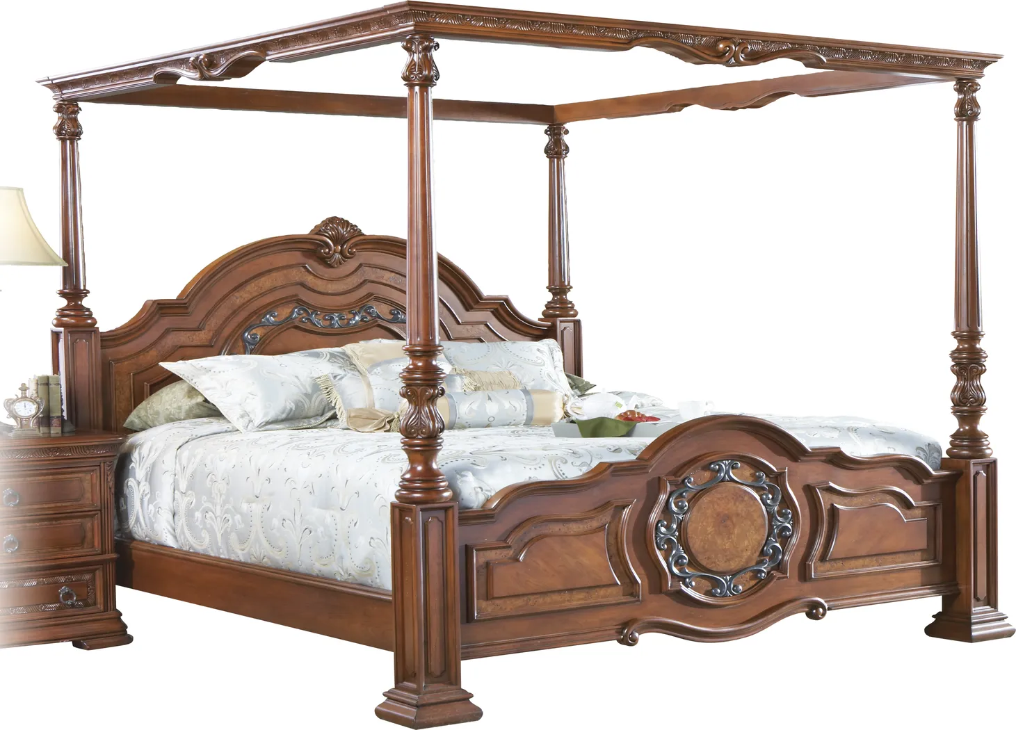 Corso Canopy 4 Pc King Bed - Thumbnail - Image 1