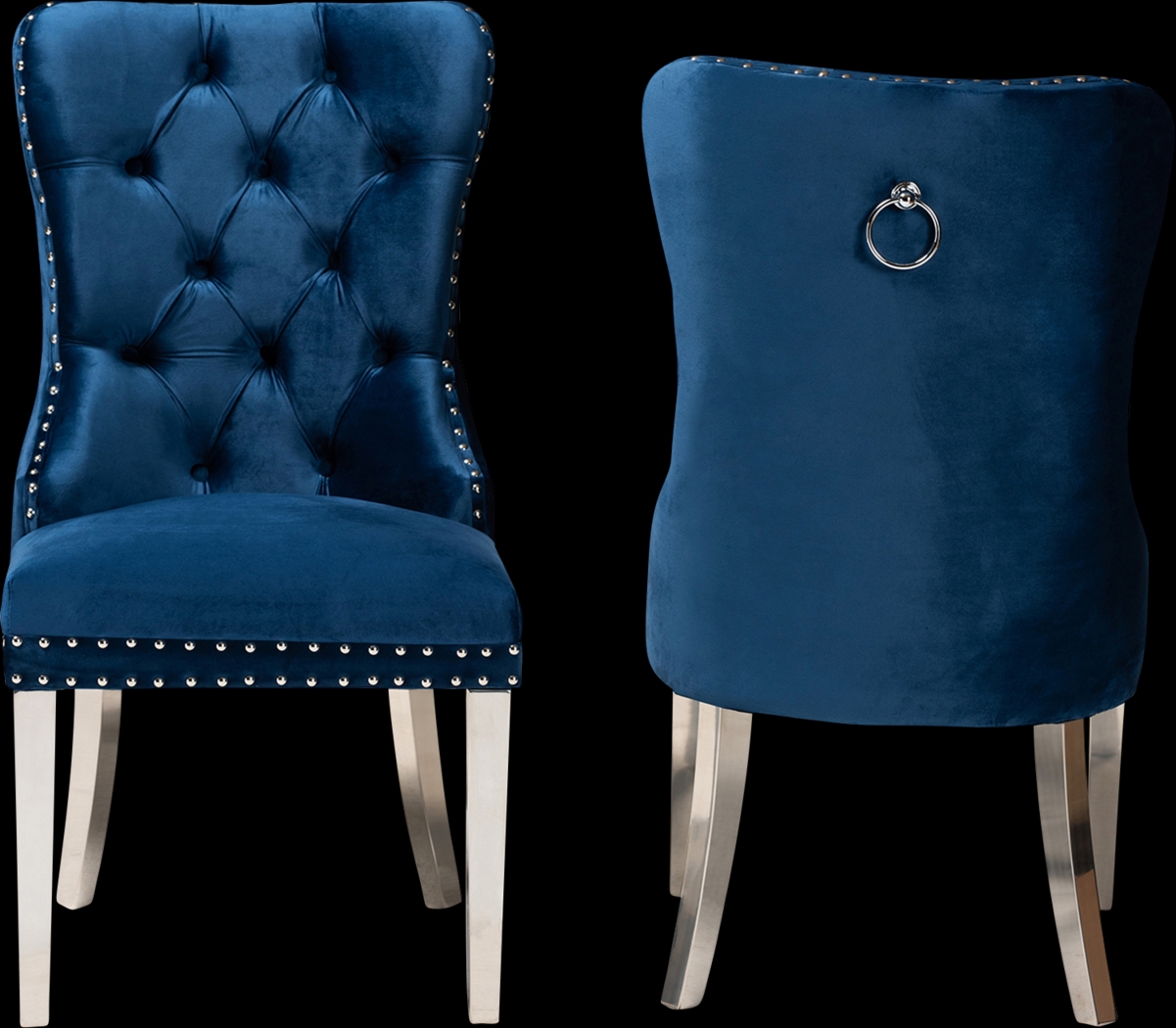 Corsten Blue Side Chair, Set of 2 - Thumbnail - Image 4